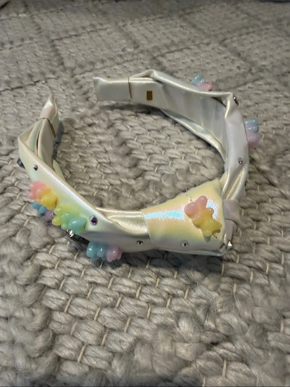 Kids Pastel Rainbow Gummy Bear Embellished Headband